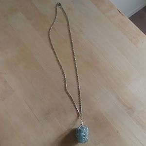 New Necklace with teal stone